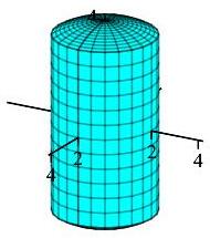 The plot shows that  the hole in the previous sphere is not really
      just a cylinder. It is a cylinder plus caps which are pieces of a sphere.